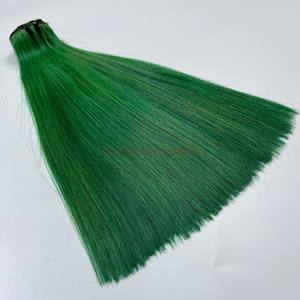 Est selling-Cabello Humano liso de color, trama de cabello liso de hueso verde - Product Image 2