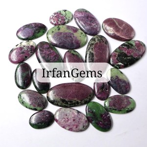 ทับทิมใน zoisite อัญมณีจำนวนมากทับทิมใน zoisite cabochons สำหรับการทำเครื่องประดับขายส่งสำหรับจี้สร้อยคอทับทิม zoisite - Product Image 6