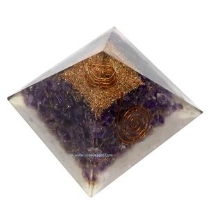 Pirámide de Orgón de Amatista Jilaniagate al por Mayor, Cristal de Piedra Preciosa Natural, Colgante de Orgonita para Decoración del Hogar, Comprar Ahora - Product Image 4