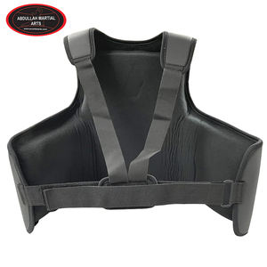 Protection de Poitrine de Boxe pour Adultes en Cuir PU Noir Durable avec Logo Personnalisé par ABDULLAH MARTIAL ARTS - Product Image 4