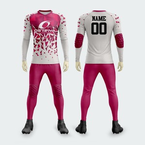 Nouveau design, maillot de gardien de but rembourré à manches longues pour adultes, entraînement de football, avec pantalon rembourré, uniformes de gardien de but pour hommes - Product Image 3