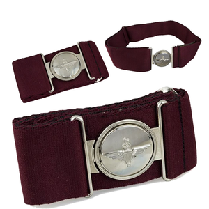 Cinturón estable de tela de poliéster para hombres y mujeres, cinturones hechos en Pakistán con cuero, cinturón de cuero genuino de doble capa de piel de vaca a la moda - Product Image 3