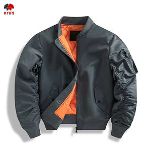 เสื้อแจ็กเก็ตบอมเบอร์แฟชั่นออกแบบได้ตามต้องการสีและขนาด - Product Image 2