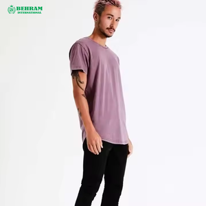 T-shirts pour hommes de haute qualité en gros, 100 % coton biologique, col rond, coupe ample, écologiques, délavés à l'acide, séchage rapide, vêtements tendance - Product Image 2