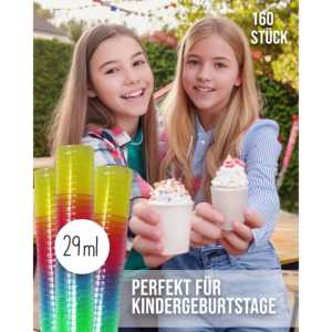 Nouvel ensemble de verres à shot classiques en PP, 160 pièces, couleurs assorties, petits verres cylindriques en borosilicate pour whisky, personnalisables pour les hôtels - Product Image 4