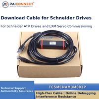 Câble de programmation USB vers RJ45 PAICONNECT Custom TCSMCNAM3M002P pour onduleur Schneider ATV et téléversement de données LXM Servo
