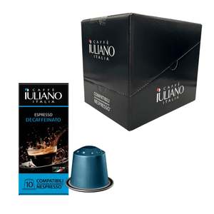Capsule di Caffè Espresso Decaffeinato Caffe Iuliano Compatibili con Nespresso, Confezione da 10 in Alluminio - Product Image 2