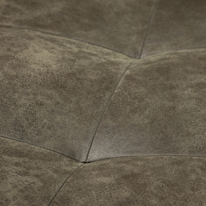 JKM Two Seat Minimal Leather Sofa <b>Distressed</b> Finish | Modern Villa Hotel Living Room Seating | Soft Cushion Custom <b>Top</b> Grain - Product Image 2