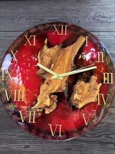 DIFFÉRENTES horloges murales en résine époxy pour espaces exquis Unique Home Decor Gift Wall Epoxy Ocean Clock par Antique Creation - Product Image 6