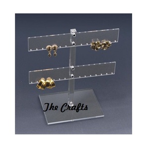 Support de bijoux en acrylique transparent avec support d'anneaux de collier de boucle d'oreille pour le stockage de bijoux aux prix de gros - Product Image 3