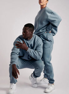 2025 unisexe Logo personnalisé hiver survêtement respirant quart-zip Jogging survêtements luxe décontracté polaire épaisseur ourlet fendu - Product Image 3