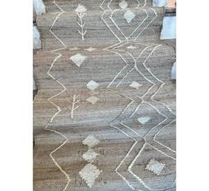 Alfombrillas ecológicas de algodón de yute negro marrón claro de la mejor calidad hechas a mano trenzada Natural Premium Look para el hogar para la sala de estar - Product Image 2