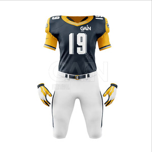 Customized Design Factory Made Best Material Breathable Short Sleeve American Football Uniform Sets Plus Size Latest Design - Product Image 3
