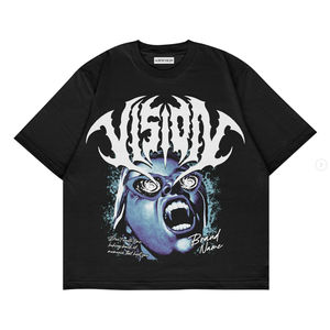 T-shirt court vintage surdimensionné de luxe pour homme, 100% coton, imprimé DTG, streetwear, tee-shirt graphique - Product Image 5