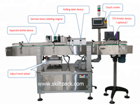 SKILT Electric Auto-Bottles Cans Jars Lebeling Machine Round Glass Lebeler Botella de plástico Lebeler