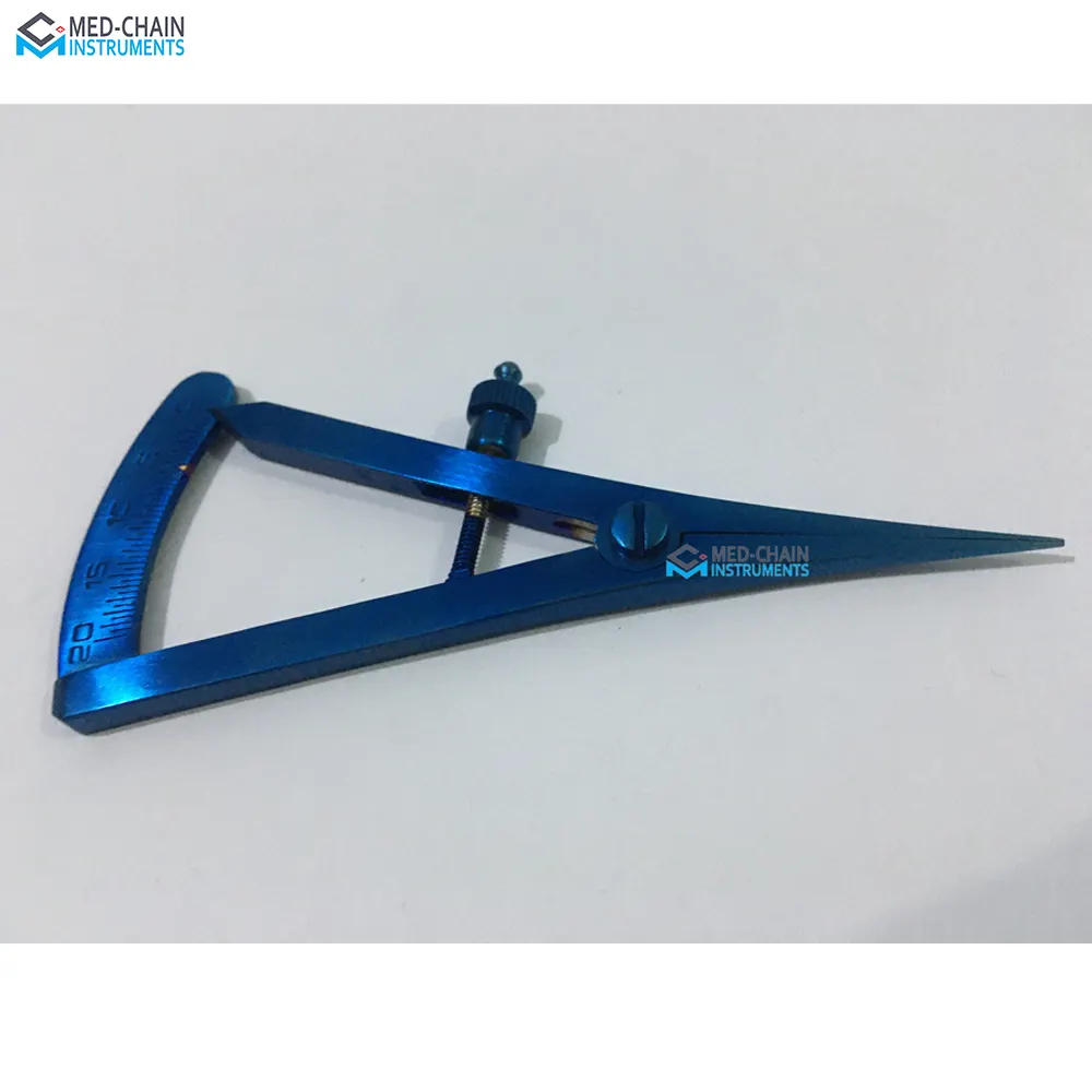 Calibrador Castroviejo color azul/instrumentos oculares/instrumentos de medición de cirugía plástica