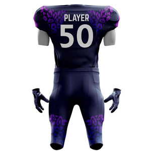 Al por mayor personalizado impreso diferente estilo de color liso uniforme de fútbol americano personalizado sublimado uniforme de fútbol americano - Product Image 6