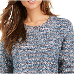 Cardigan da Donna Navy a Righe Style & Co, Traspirante, Stile Coreano, Casual, con Logo Stampato sul Davanti, per l'Autunno, Taglia Unica - Product Image 2