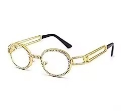 New Trendy Goggles Unisex Eyeglasses Studded With Moissanite Diamonds Ideal for Everyday Wear new Designer Luxury <b>Sunglasses</b> - Product Image 2