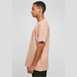 เสื้อยืดผ้าฝ้ายสีทึบของผู้ชาย - Product Image 3