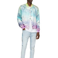 Nouvelle veste bomber pour homme à manches longues, élégante, sublimation, prix de gros d'usine, impression de logo personnalisée, veste bomber pour homme