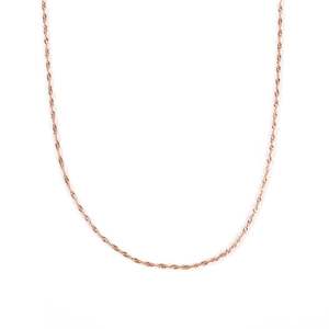 Jeulia Singapore Twisted <b>Rope</b> <b>Chain</b> Sterling Silver Necklace - Product Image 1