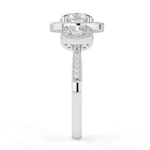 1 Anillo de Compromiso Redondo de Diamante en Oro Amarillo - Product Image 1