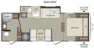 Autocaravana Usada en Excelentes Condiciones, Modelo K-E-Y-S-T-O-N-E RV CO ULTRA LITE 246RBS 2013, Alto Rendimiento, 36 pies de Largo, 2000 kg de Carga Útil, Color Oscuro, en Venta - Product Image 6