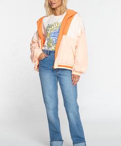 Chaqueta Cortavientos para Mujer, Ligera, con Cremallera Completa, Informal, Transpirable, Bordada, Impermeable, de Tela con Memoria - Product Image 3