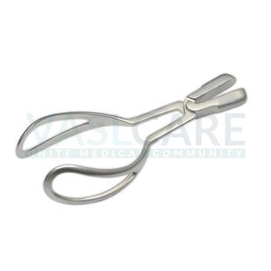 Pince obstétrique courbée courte Vaslcare avec lames vaginales pince en acier pour les procédures Ob Gyn - Product Image 5