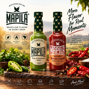 Salsa de Pimienta Brasileña Mapila 60 ml, Habanero Verde Suave 5000 a 15000 SHU y Malagueta Extra Picante 25000 a 35000 SHU - Product Image 6
