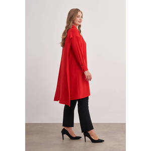 Tunique en polyester rouge grande taille - 15765112 - Product Image 4