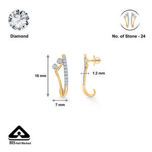 ต่างหูห่วงประดับมุกชุบทองคำขาว 14k ดีไซน์เก๋ ทันสมัย เหมาะเป็นของขวัญ - Product Image 5