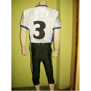 Gants en maille respirante City American Football Jersey pour jeu ou pratique avec coupe athlétique et numéros cousus pour adulte - Product Image 4