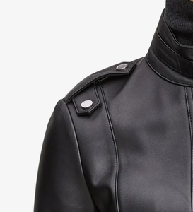 แจ็กเก็ตหนังแฟชั่นสำหรับผู้หญิงเสื้อแจ็กเก็ตหนังใส่สบายปรับแต่งได้ตามต้องการ - Product Image 5