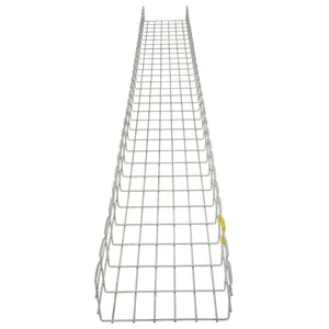 Cable Tray Inox 304, Wire Mesh Cable Tray 105mm Height 200mm Width 3m Length Cable Management From Bestray Vietnam Factory
