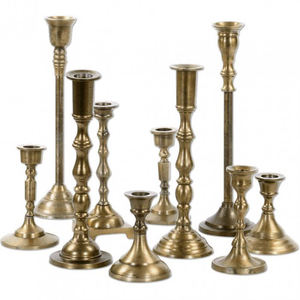 Candelabro de metal de 3 brazos, candelabro chapado en oro, decoración de mesa de boda - Product Image 4