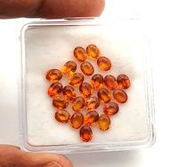 Kualitas tinggi 1-3 karat Natural Orange safir Putri Cut longgar Mineral batu permata untuk membuat perhiasan