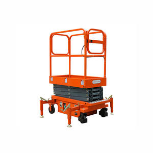 Élévateur à ciseaux électrique silencieux sans émissions pour les travaux surélevés avec une capacité de 6 tonnes et une hauteur de levage de 25 à 72, 8 pouces - Product Image 1