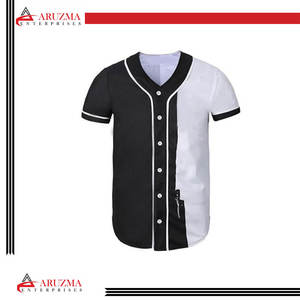 Anpassbare Button-Down-Baseball-Trikot Unisex-Sport bekleidung für Jugendliche und Erwachsene mit Baseball-Ärmel hemd Kinderuniform-Set - Product Image 5