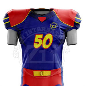 Dernier style, fabriqué au Pakistan, respirant, grande taille, uniforme de football américain à manches courtes, vente en gros - Product Image 3