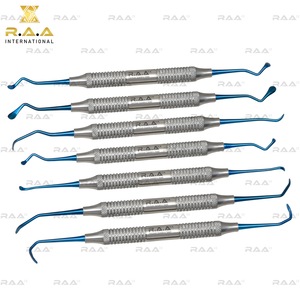 R.A.A. INTERNATIONAL RAA-102 Ensemble de 7 pièces d'élévateurs périostaux de classe I pour sinus lift, implant dentaire, chirurgie et orthodontie, légers, CE - Product Image 4