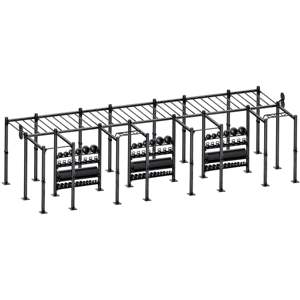 Nuevo Sistema de Soporte y Rack Independiente Francés para Fitness 21 para Sentadillas con Barra y Presses para Entrenamientos de Fuerza CrossFit - Product Image 3