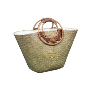 Sac fourre-tout de plage en paille tissée de haute qualité de Vietchoice bon prix artisanat d'été Durable et réglable - Product Image 1