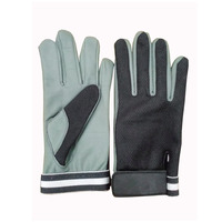 Guantes de Paracaidismo de Verano Unisex de Alta Calidad, Resistentes al Viento, de Cuero, con Dedos Completos, Logotipo Personalizado, Color Negro