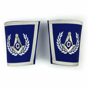 Marque de manchette maçonnique Regalia haute qualité 2025 manchettes maçonniques brodées à la main - Product Image 5