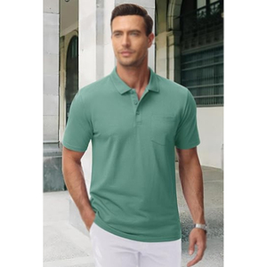 เสื้อโปโลแขนสั้นของผู้ชายเสื้อระบายอากาศได้ดีดีไซน์พิเศษ - Product Image 2