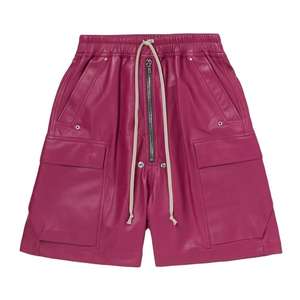 OEM Service Wholesale Custom Design <b>Men</b> leather <b>shorts</b> New Arrival Private Label <b>Men</b> leather - Product Image 3