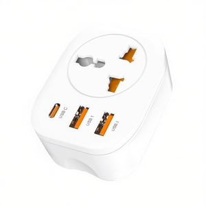Smart EU Socket White Universal 2USB Type-C <b>Plug</b> Converter for Travel Convenient <b>Adapters</b> - Product Image 2
