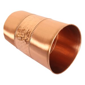 Vaso de agua de cobre Premium con diseño tallado Negro Antiguo Real Brillante Especialmente Comedor Cocina Muchos más - Product Image 2